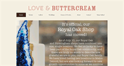 Desktop Screenshot of loveandbuttercream.com
